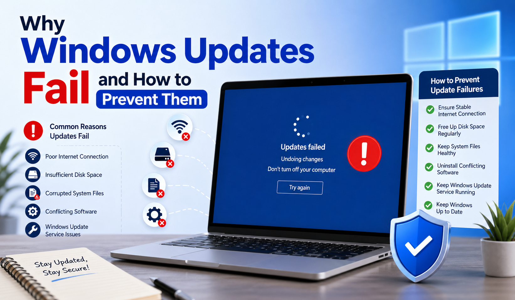 Why Windows Updates Fail and How to Prevent Them